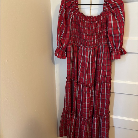 Vestique Red and White Plaid Dress - Picture 4 of 4